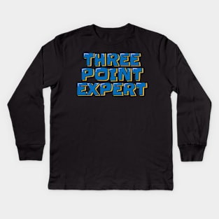 Three Point Expert Kids Long Sleeve T-Shirt